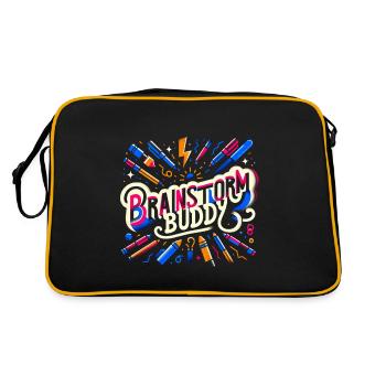 Brainstormy Buddy 10 - Sac Retro - noir/or - Dos