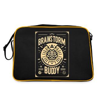 Brainstorming Buddy 6 - Sac Retro - noir/or - Dos