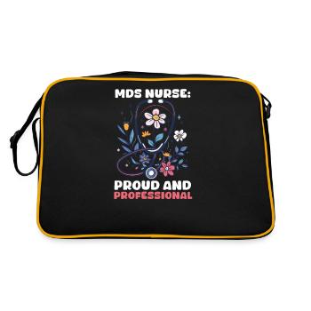 Infirmière MDS Infirmière MDS : fière et professionnelle - Sac Retro - noir/or - Dos