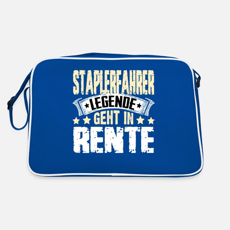 Staplerfahrer Legende Geht In Rente Retro Tasche