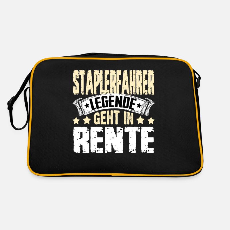 Staplerfahrer Legende Geht In Rente Retro Tasche