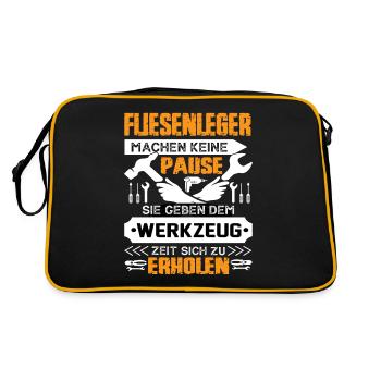 Les carreleurs ne prennent pas de pause - Sac Retro - noir/or - Dos