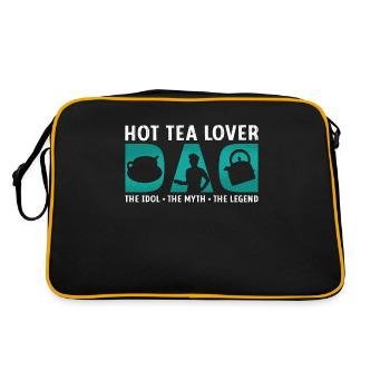 Amateur de thé chaud Papa L’idole Le mythe Amateur de thé - Sac Retro - noir/or - Dos