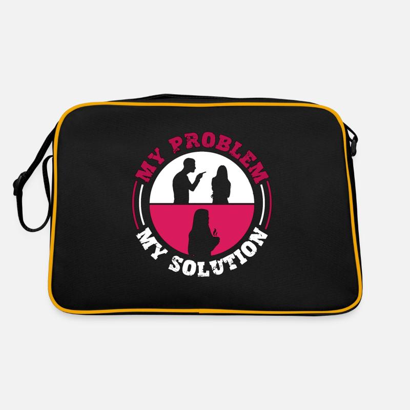 Hot Tea Lover My Problem My Solution Pictogram Mom Retro Tasche