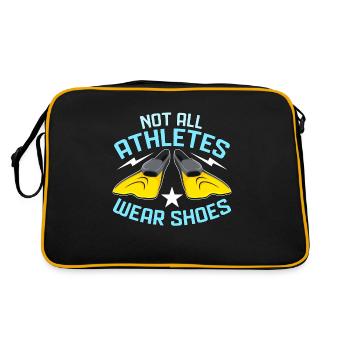 Nageur Tous les athlètes ne portent pas de chaussures de triathlon - Sac Retro - noir/or - Dos