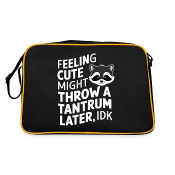 Feeling Cute, Might Throw A Tantrum Later, Idk 37 - Retro Bag - black/gold - Back