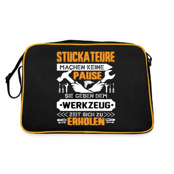 Les plâtriers ne prennent pas de pause - Sac Retro - noir/or - Dos