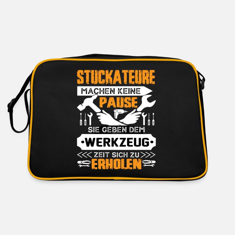 Plasterers don't take a break Retro Bag