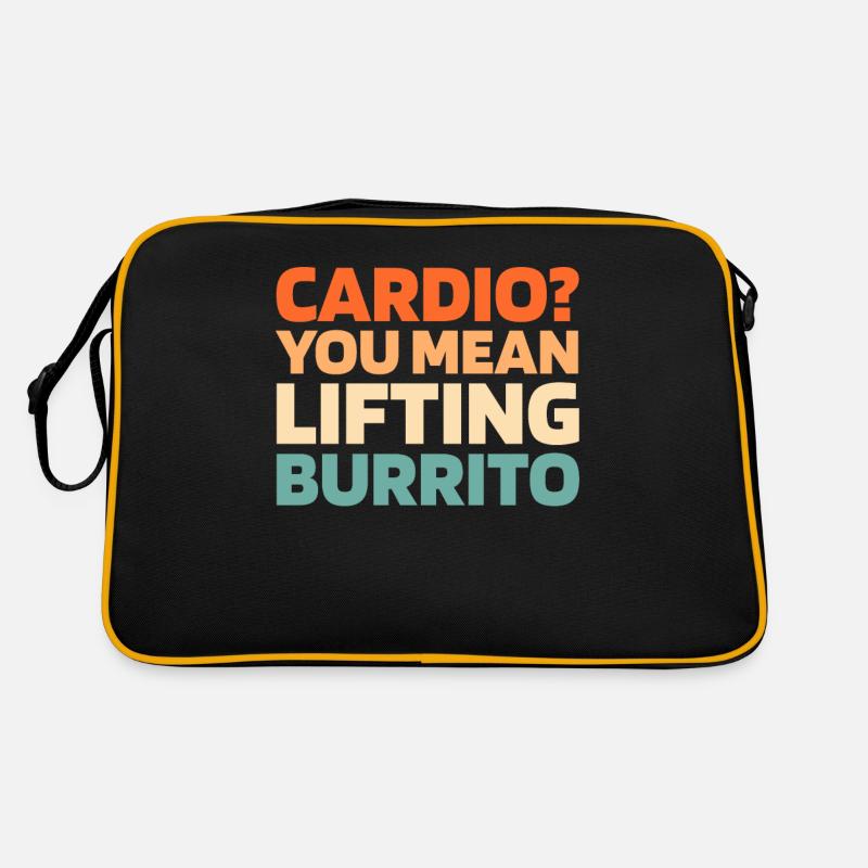 Burrito Citation cardio drôle Sac Retro