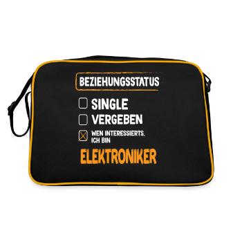 Electronics Technician Relationship Status - Retro Bag - black/gold - Back