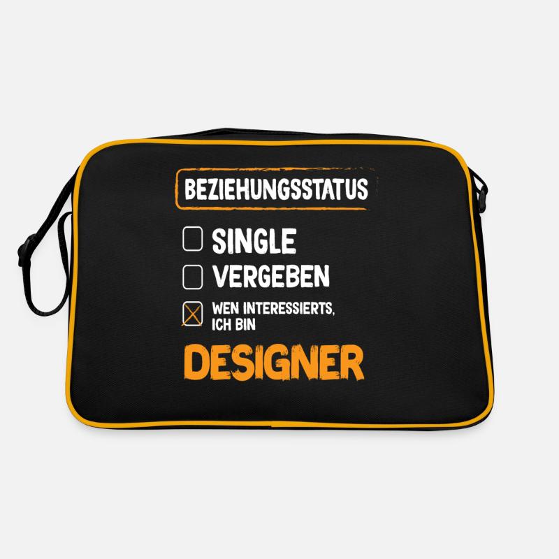 Designer Beziehungsstatus Retro Tasche