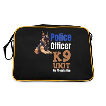 Police officer of the Go Ahead & Run unit - Retro Bag - black/gold - Back