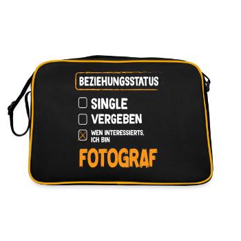 Photographer Relationship Status - Retro Bag - black/gold - Back