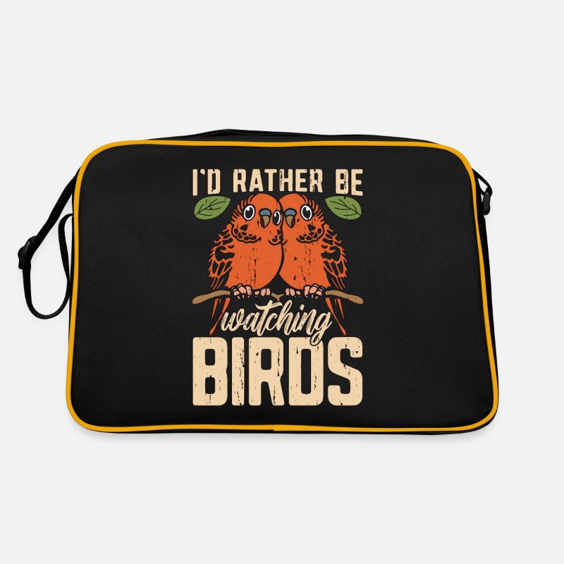 Birdwatching I'd Rather Be Watching Birds Birding Retro Bag