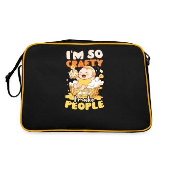 Volleyball Pregnancy Crafty Make People - Retro Bag - black/gold - Back