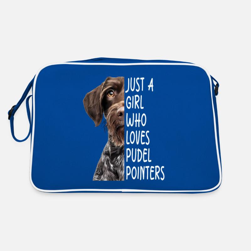 Pudelpointer Girl Geschenk Retro Tasche