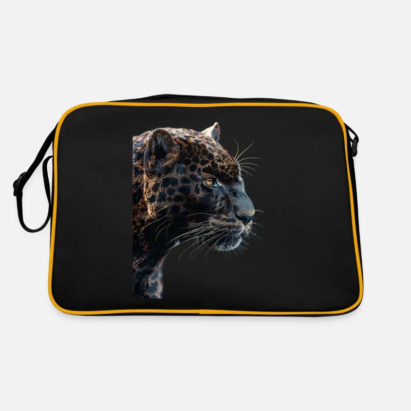 Panther - Retro Tasche - Schwarz/Gold