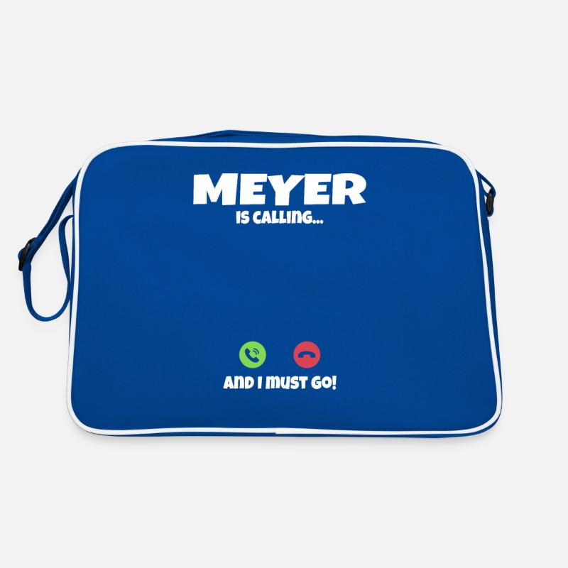 Meyer is calling ruft an Geschenkidee Retro Tasche