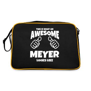 This is what a cool Meyer looks like - Retro Bag - black/gold - Back
