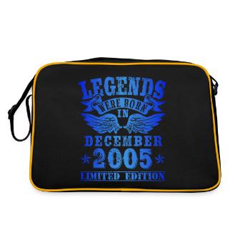 Les légendes sont nées le jour de l'anniversaire de décembre 2005 - Sac Retro - noir/or - Dos