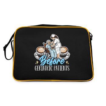 Geriatric Nurse Before Geriatric Patients Hospital - Retro Bag - black/gold - Back