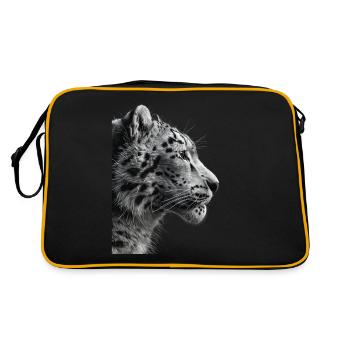 Snow leopard - Retro Bag - black/gold - Back