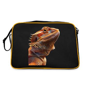 Dragon barbu - Sac Retro - noir/or - Dos