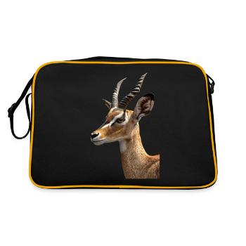 Antilope - Retro Tasche - Schwarz/Gold - Hinten