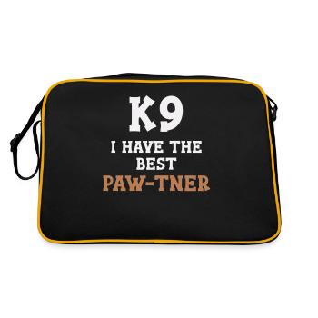 I have the best Paw-tner Canine Malinois - Retro Bag - black/gold - Back