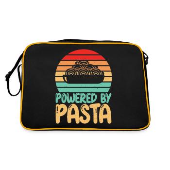 Cadeaux pour les amateurs de pâtes - Sac Retro - noir/or - Dos