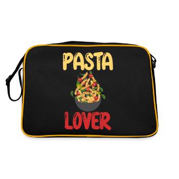 Cadeaux pour les amateurs de pâtes - Sac Retro - noir/or - Dos