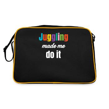 Juggling is my cardio juggler, bartender, - Retro Bag - black/gold - Back