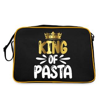 Cadeaux pour les amateurs de pâtes - Sac Retro - noir/or - Dos