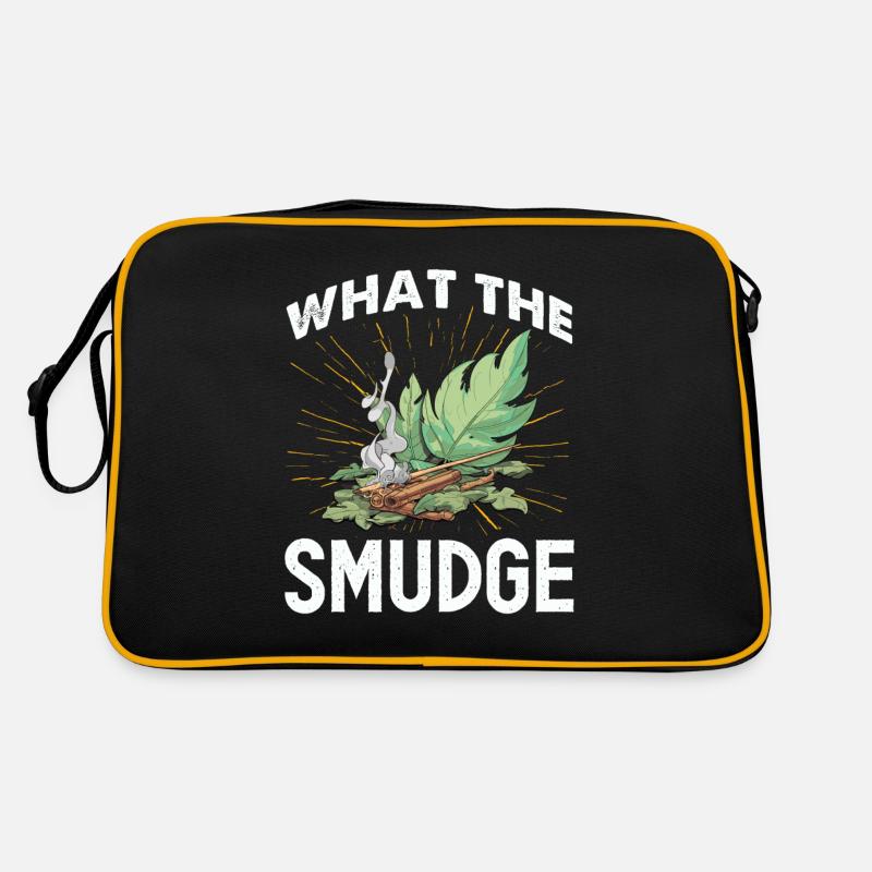 Smudge Sage Feather Spiritual Smudging Retro Bag