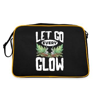 Smudge Sage Feather Spiritual Smudging - Retro Bag - black/gold - Back