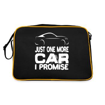 Just One More Car I Promise Car Driver - Retro Bag - black/gold - Back