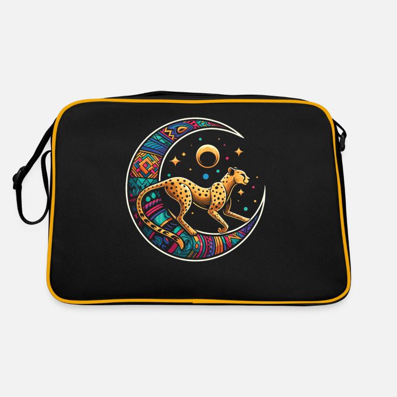 Gepard Stammes Moon Retro Tasche