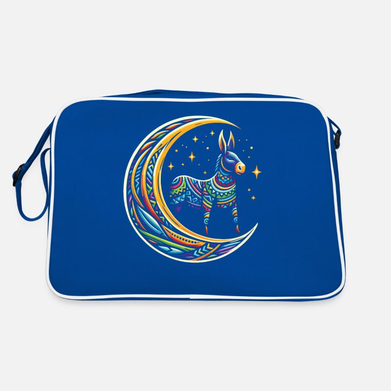 Muli Esel Stammes Moon Retro Tasche