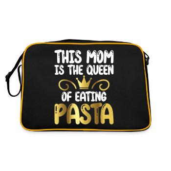Cadeaux pour les amateurs de pâtes - Sac Retro - noir/or - Dos