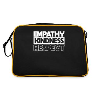 Empathie Bienveillance Respect - Sac Retro - noir/or - Dos