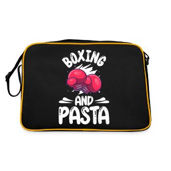 Cadeaux pour les amateurs de pâtes - Sac Retro - noir/or - Dos
