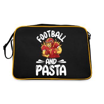 Cadeaux pour les amateurs de pâtes - Sac Retro - noir/or - Dos