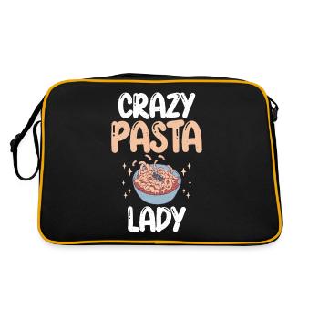 Cadeaux pour les amateurs de pâtes - Sac Retro - noir/or - Dos