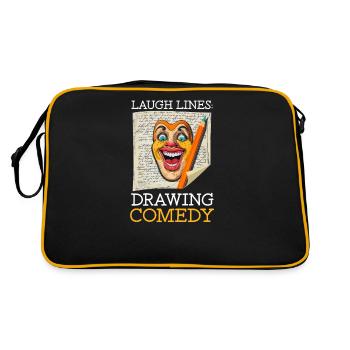 Improvisation Theatre Laugh Lines : Dessiner la comédie - Sac Retro - noir/or - Dos