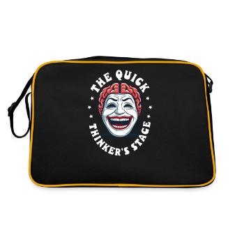 Théâtre d’improvisation La scène du penseur rapide - Sac Retro - noir/or - Dos
