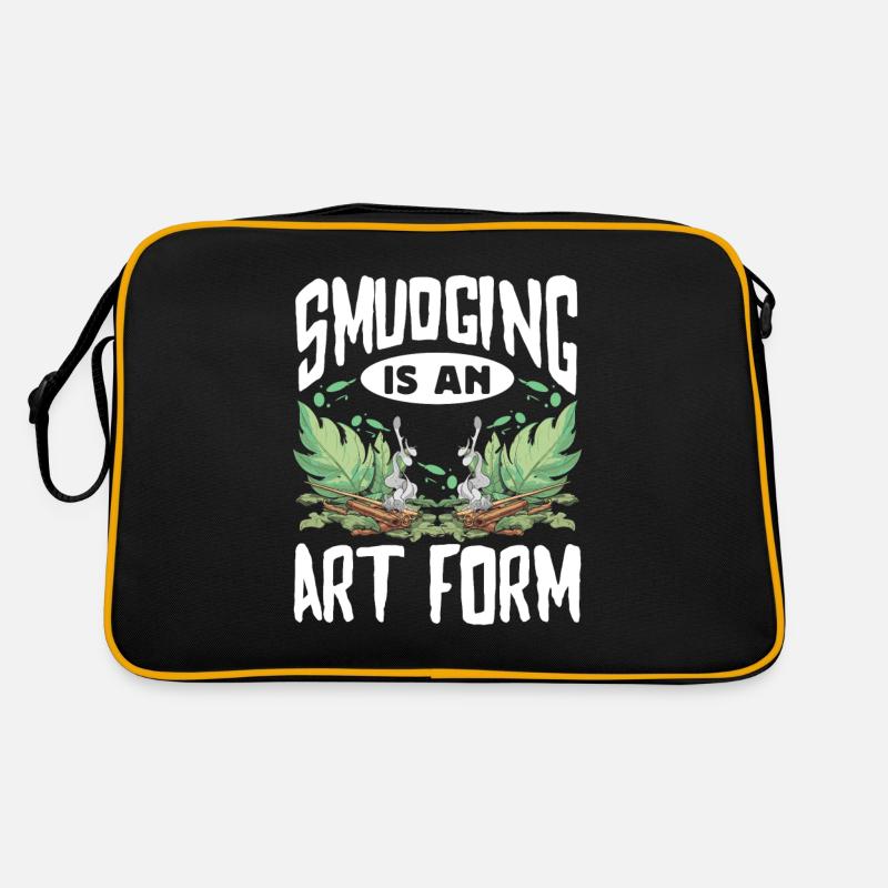 Smudge Sage Feather Spiritual Smudging Retro Bag