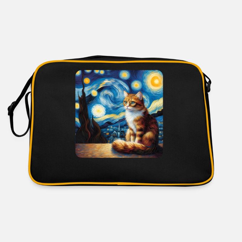 Art de la peinture de chat, Propriétaire de chat Sac Retro