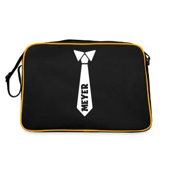 Cadeau de mariage Tie Meyer - Sac Retro - noir/or - Dos