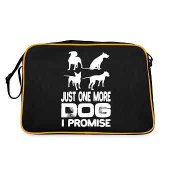 Juste un chien de plus que je promets aux chiens Chien de compagnie - Sac Retro - noir/or - Dos