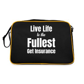 Enjoy life to the fullest. Get - Retro Bag - black/gold - Back